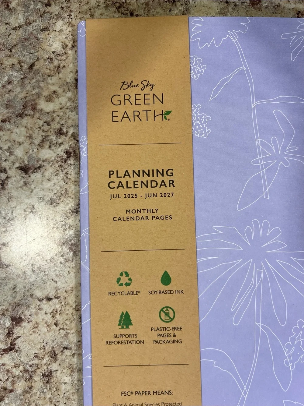 Brand New-Blue Sky Planning Calendar